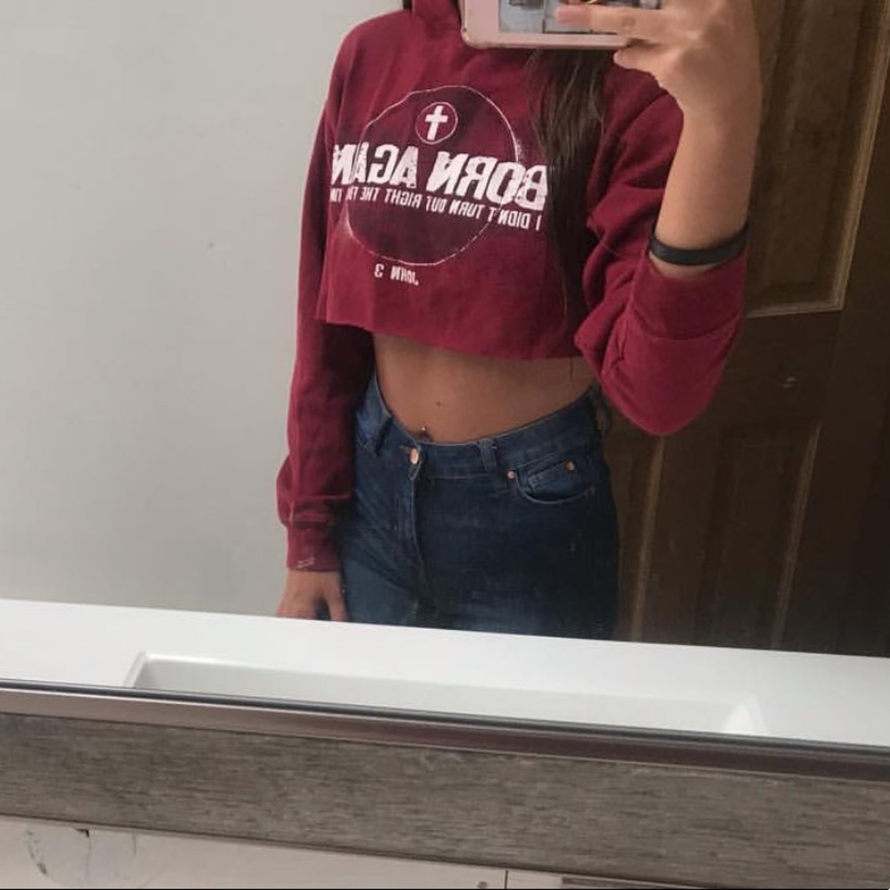 Cropped hoodie